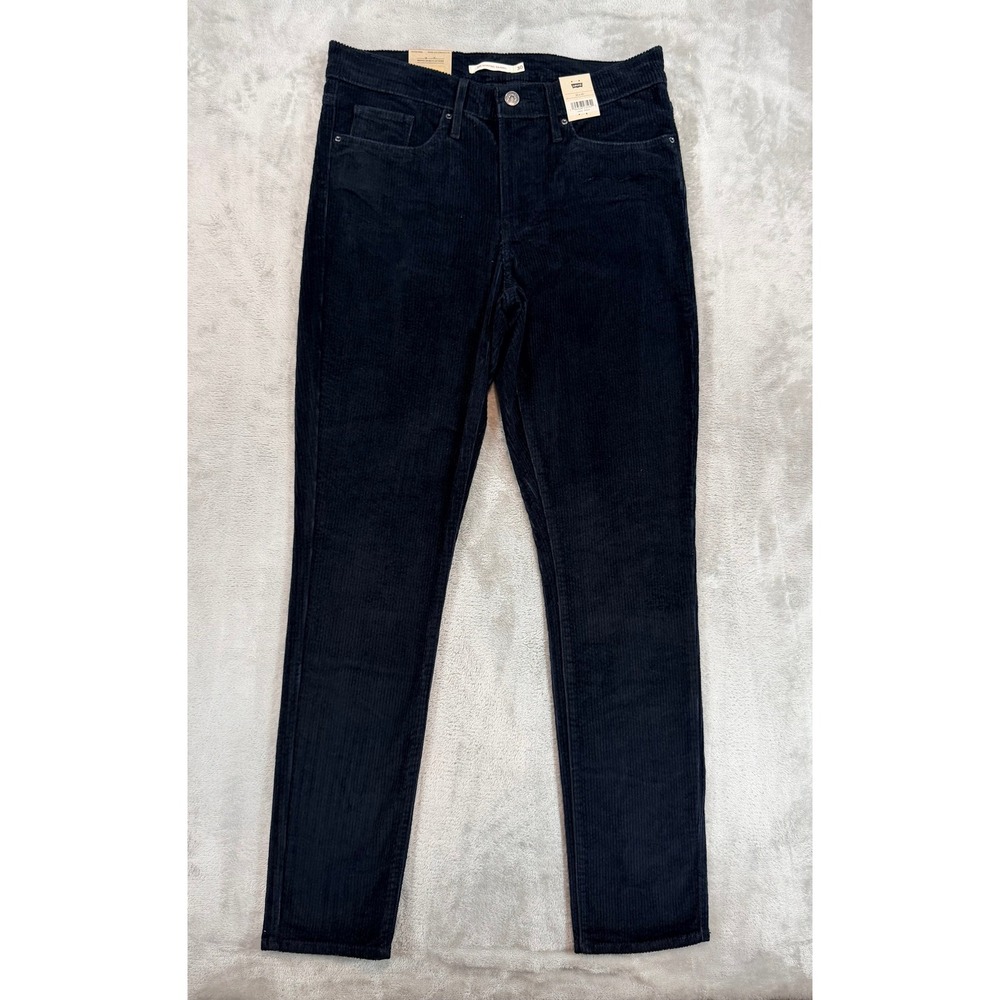 NWT Levi's Women Pants 311 Shaping Skinny Corduroy Black 30x30